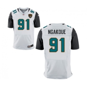 Men's Nike Jacksonville Jaguars #91 YAnnick Ngakoue Elite White NFL Jersey