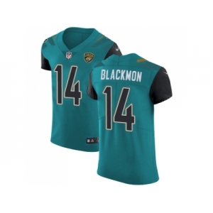 Nike Jacksonville Jaguars #14 Justin Blackmon Teal Green Team Color Men Stitched NFL Vapor Untouchable Elite Jersey