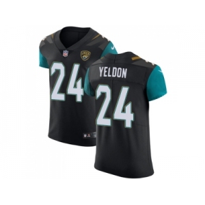 Nike Jacksonville Jaguars #24 T.J. Yeldon Black Alternate Men Stitched NFL Vapor Untouchable Elite Jersey