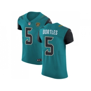 Nike Jacksonville Jaguars #5 Blake Bortles Teal Green Team Color Men Stitched NFL Vapor Untouchable Elite Jersey