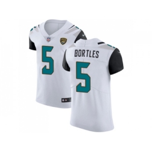 Nike Jacksonville Jaguars #5 Blake Bortles White Men Stitched NFL Vapor Untouchable Elite Jersey