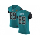 Nike Jacksonville Jaguars #89 Marcedes Lewis Teal Green Team Color Men Stitched NFL Vapor Untouchable Elite Jersey