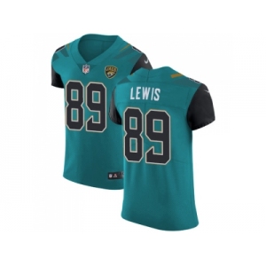 Nike Jacksonville Jaguars #89 Marcedes Lewis Teal Green Team Color Men Stitched NFL Vapor Untouchable Elite Jersey