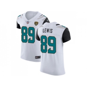 Nike Jacksonville Jaguars #89 Marcedes Lewis White Men Stitched NFL Vapor Untouchable Elite Jersey