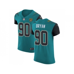 Nike Jacksonville Jaguars #90 Taven Bryan Teal Green Team Color Men Stitched NFL Vapor Untouchable Elite Jersey