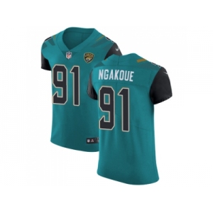 Nike Jacksonville Jaguars #91 Yannick Ngakoue Teal Green Team Color Men Stitched NFL Vapor Untouchable Elite Jersey