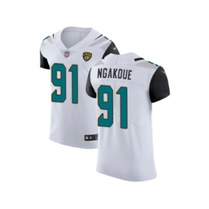 Nike Jacksonville Jaguars #91 Yannick Ngakoue White Men Stitched NFL Vapor Untouchable Elite Jersey