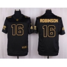 nike nfl jerseys jacksonville jaguars #16 robinson black gold collection[Elite]