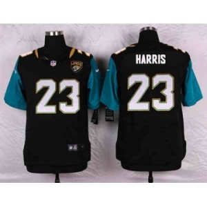 nike nfl jerseys jacksonville jaguars #23 harris black[Elite]