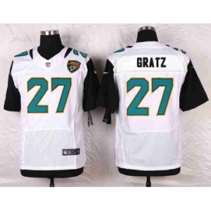 nike nfl jerseys jacksonville jaguars #27 gratz white[Elite][gratz]