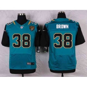nike nfl jerseys jacksonville jaguars #38 brown green[Elite]