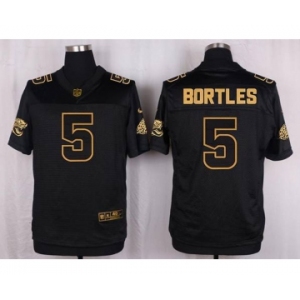 nike nfl jerseys jacksonville jaguars #5 bortles black gold collection[Elite]