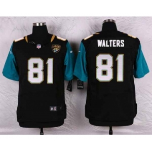 nike nfl jerseys jacksonville jaguars #81 walters black[Elite]