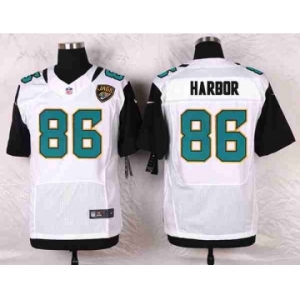 nike nfl jerseys jacksonville jaguars #86 harbor white[Elite]