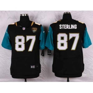 nike nfl jerseys jacksonville jaguars #87 sterling black[Elite]