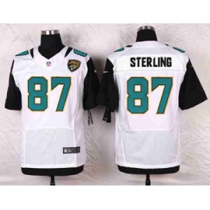 nike nfl jerseys jacksonville jaguars #87 sterling white[Elite]