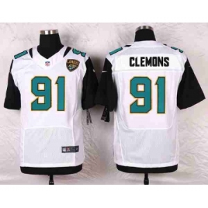 nike nfl jerseys jacksonville jaguars #91 clemons white[Elite]