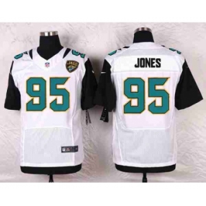 nike nfl jerseys jacksonville jaguars #95 jones white[Elite]