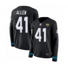 Women Jacksonville Jaguars #41 Josh Allen Limited Black Therma Long Sleeve Football Jersey