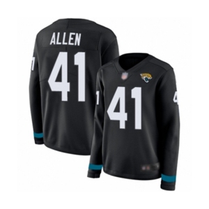 Women Jacksonville Jaguars #41 Josh Allen Limited Black Therma Long Sleeve Football Jersey
