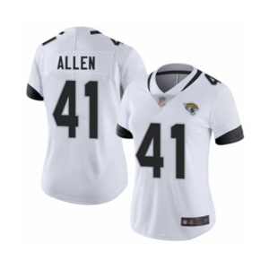 Women Jacksonville Jaguars #41 Josh Allen Teal Green Alternate Vapor Untouchable Limited Player Football Jersey