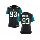 Women Jacksonville Jaguars #93 Calais Campbell Nike Black Jersey