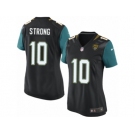 Women Nike Jacksonville Jaguars #10 Jaelen Strong Game Black Alternate NFL Jersey