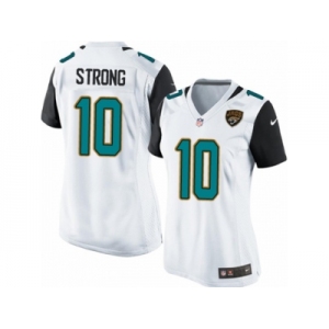 Women Nike Jacksonville Jaguars #10 Jaelen Strong Game White NFL Jersey