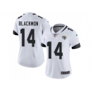 Women Nike Jacksonville Jaguars #14 Justin Blackmon White Stitched NFL Vapor Untouchable Limited Jersey