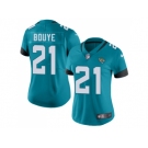 Women Nike Jacksonville Jaguars #21 A.J. Bouye Teal Green Team Color Stitched NFL Vapor Untouchable Limited Jersey
