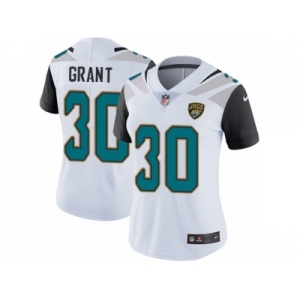 Women Nike Jacksonville Jaguars #30 Corey Grant White Vapor Untouchable Limited Player NFL Jersey