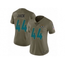 Women Nike Jacksonville Jaguars #44 Myles Jack Limited Olive 2017 Salute to Service NFL Jersey