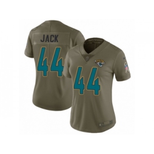 Women Nike Jacksonville Jaguars #44 Myles Jack Limited Olive 2017 Salute to Service NFL Jersey