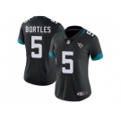 Women Nike Jacksonville Jaguars #5 Blake Bortles Black Alternate Stitched NFL Vapor Untouchable Limited Jersey