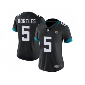 Women Nike Jacksonville Jaguars #5 Blake Bortles Black Alternate Stitched NFL Vapor Untouchable Limited Jersey