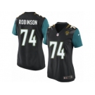 Women Nike Jacksonville Jaguars #74 Cam Robinson Game Black Alternate NFL Jersey