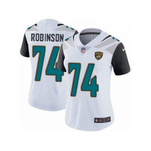 Women Nike Jacksonville Jaguars #74 Cam Robinson White Vapor Untouchable Limited Player NFL Jersey
