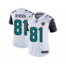 Women Nike Jacksonville Jaguars #81 Mychal Rivera White Vapor Untouchable Limited Player NFL Jersey