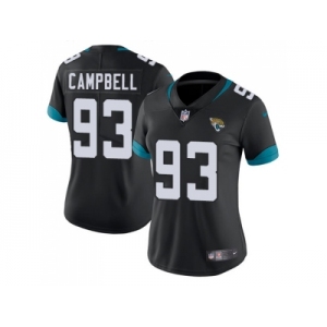 Women Nike Jacksonville Jaguars #93 Calais Campbell Black Alternate Stitched NFL Vapor Untouchable Limited Jersey