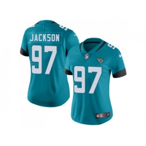 Women Nike Jacksonville Jaguars #97 Malik Jackson Teal Green Team Color Stitched NFL Vapor Untouchable Limited Jersey