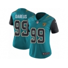 Women Nike Jacksonville Jaguars #99 Marcell Dareus Teal Green Team Color Vapor Untouchable Limited Player NFL Jersey
