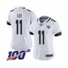 Women's Jacksonville Jaguars #11 Marqise Lee White Vapor Untouchable Limited Player 100th Season Football Jersey