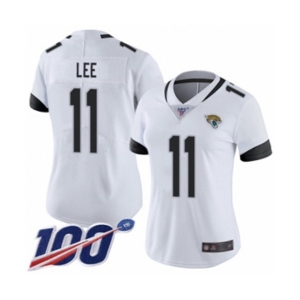 Women's Jacksonville Jaguars #11 Marqise Lee White Vapor Untouchable Limited Player 100th Season Football Jersey