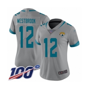 Women's Jacksonville Jaguars #12 Dede Westbrook Silver Inverted Legend Limited 100th Season Football Jersey