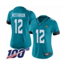 Women's Jacksonville Jaguars #12 Dede Westbrook Teal Green Alternate Vapor Untouchable Limited Player 100th Season Football Jersey
