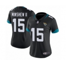 Women's Jacksonville Jaguars #15 Gardner Minshew II Black Team Color Vapor Untouchable Limited Player Football Jersey