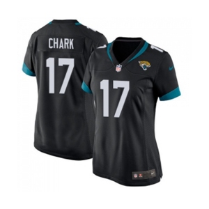 Women's Jacksonville Jaguars #17 DJ Chark Game Teal Green Team Color Football Jersey