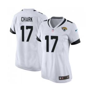 Women's Jacksonville Jaguars #17 DJ Chark Game White Football Jersey