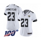 Women's Jacksonville Jaguars #23 Ryquell Armstead White Vapor Untouchable Limited Player 100th Season Football Jersey