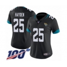 Women's Jacksonville Jaguars #25 D.J. Hayden Black Team Color Vapor Untouchable Limited Player 100th Season Football Jersey